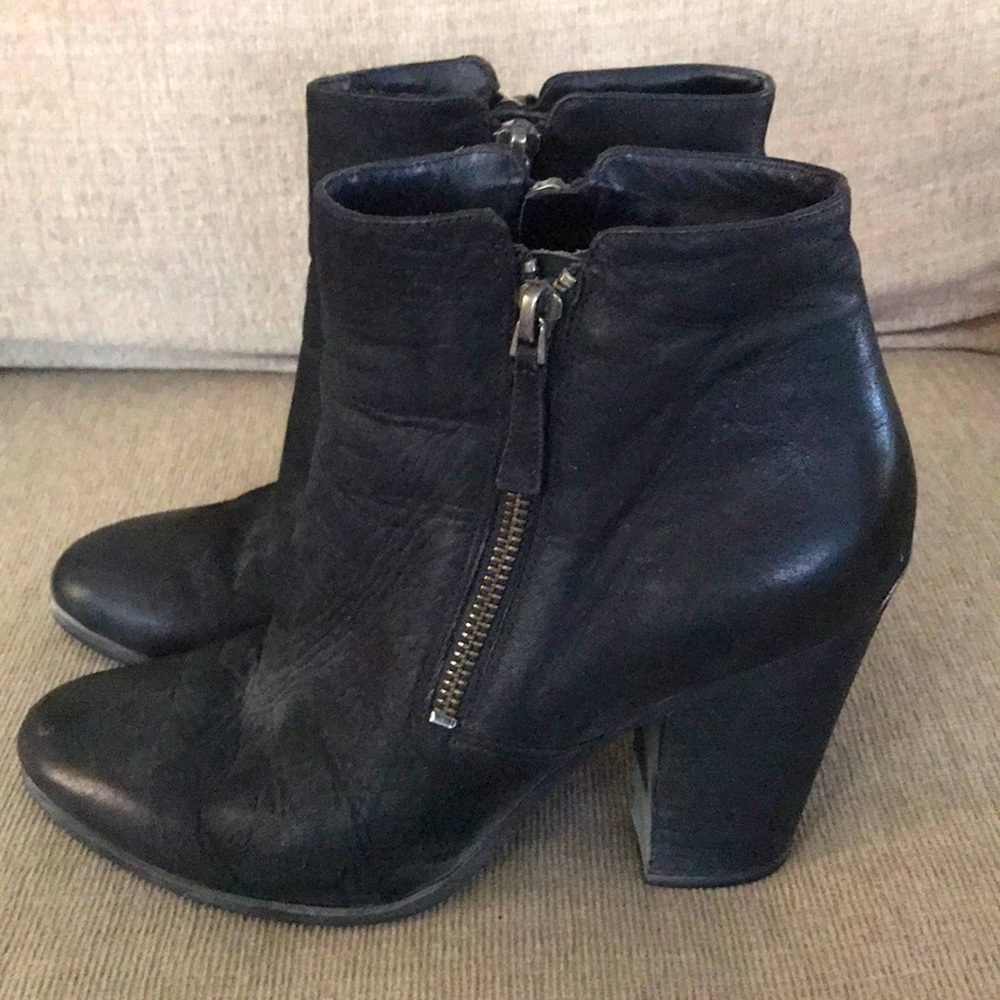 Michael Kors black suede booties